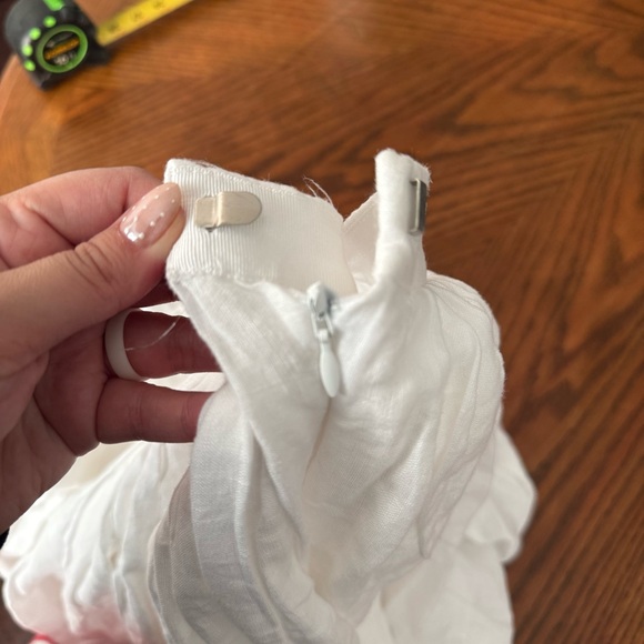 J.CREW Fits Size 4 Pleated Full Skirt Lined 100% Linen Cozycore Minimalist - Picture 8 of 9